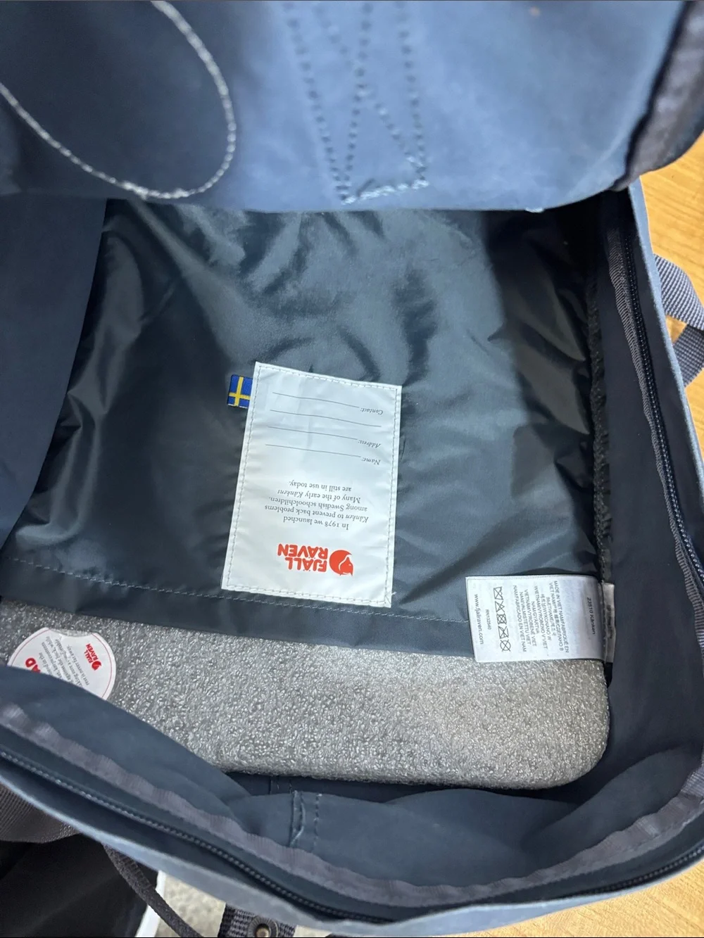Fjall Raven Kanken Original Blue/Gray Backpack